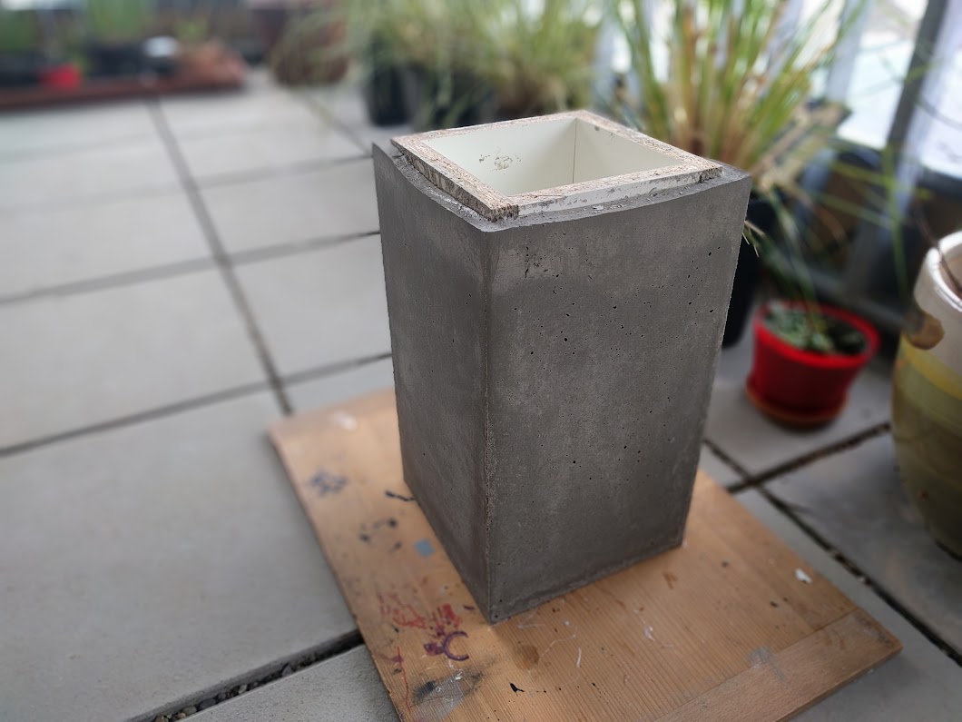 After removing the outer mould